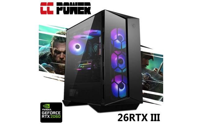 CC Power 26RTX III Gaming PC 5Gen Ryzen 7 w/ RTX 2060 6GB AIR Cooler